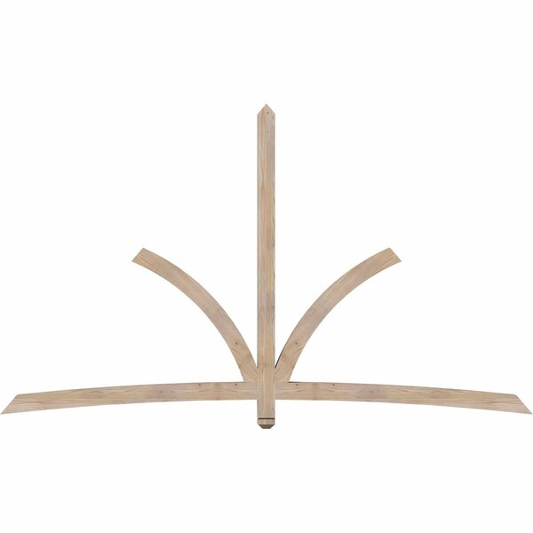 Ekena Millwork Davenport Smooth Timber Gable Bracket, Douglas Fir, 108"W x 63"H x 3 1/2"D x 3 1/2"F, 14/12 Pitch GBW108X63X0404DAV00SDF - main